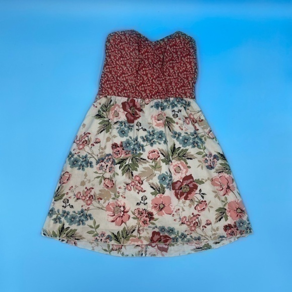 Xhilaration Strapless Floral Dress